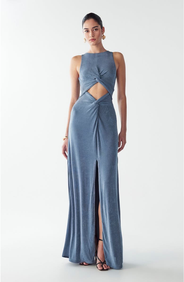 ST MRLO Malia Maxi Dress, Alternate, color, Steel Blue