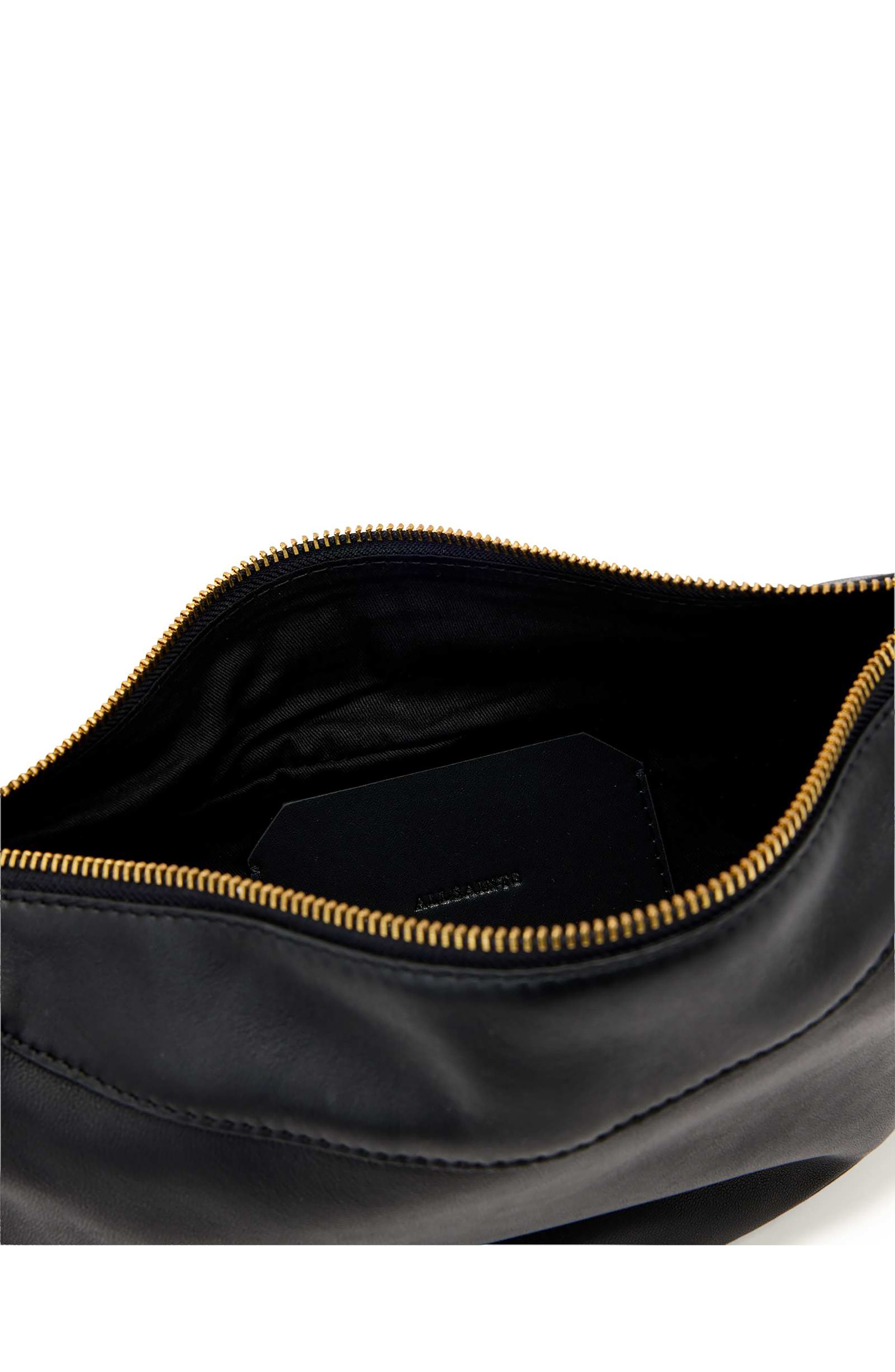 AllSaints Luna Micro Shoulder Bag, Alternate, color, Black