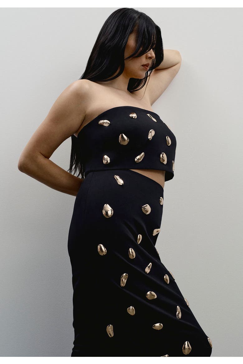 Embellished Strapless Top, Main, color, BLACK BEAUTY