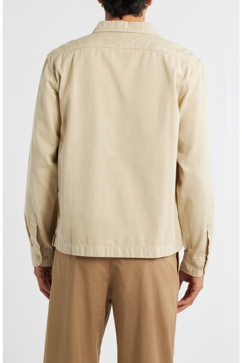 Organic Cotton Twill Shirt Jacket, Alternate, color, LIGHT KHAKI