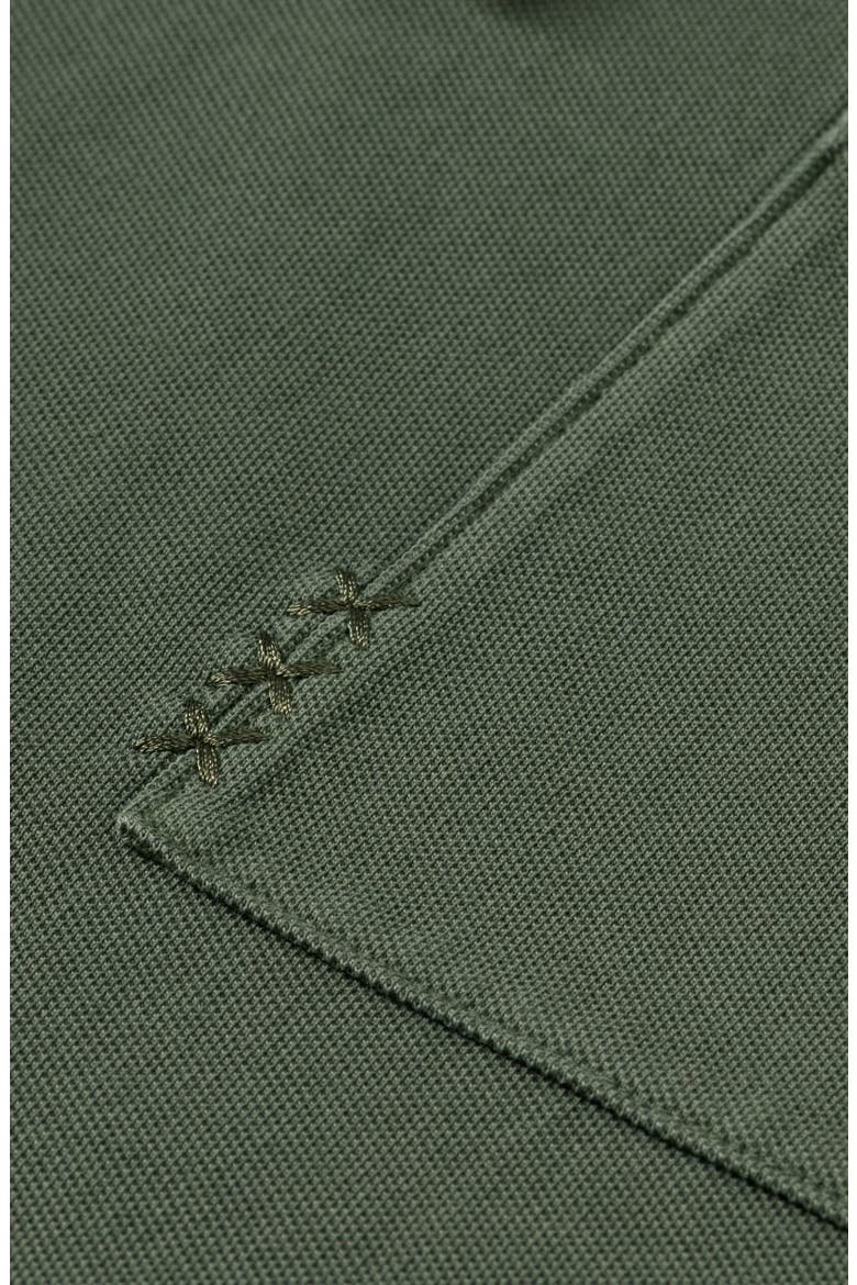 Johnny Collar Cotton Piqué Pocket Polo, Alternate, color, THYME