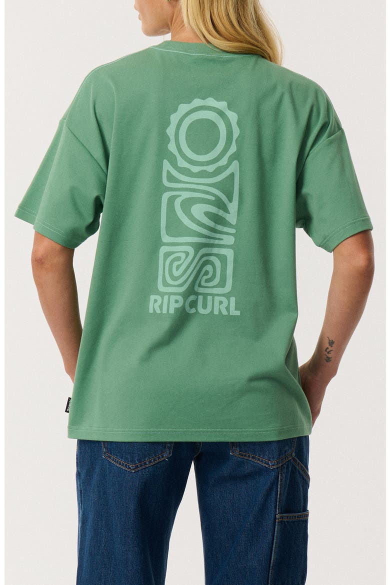 S-Series Oversize Cotton Graphic T-Shirt, Alternate, color, DUSTY GREEN