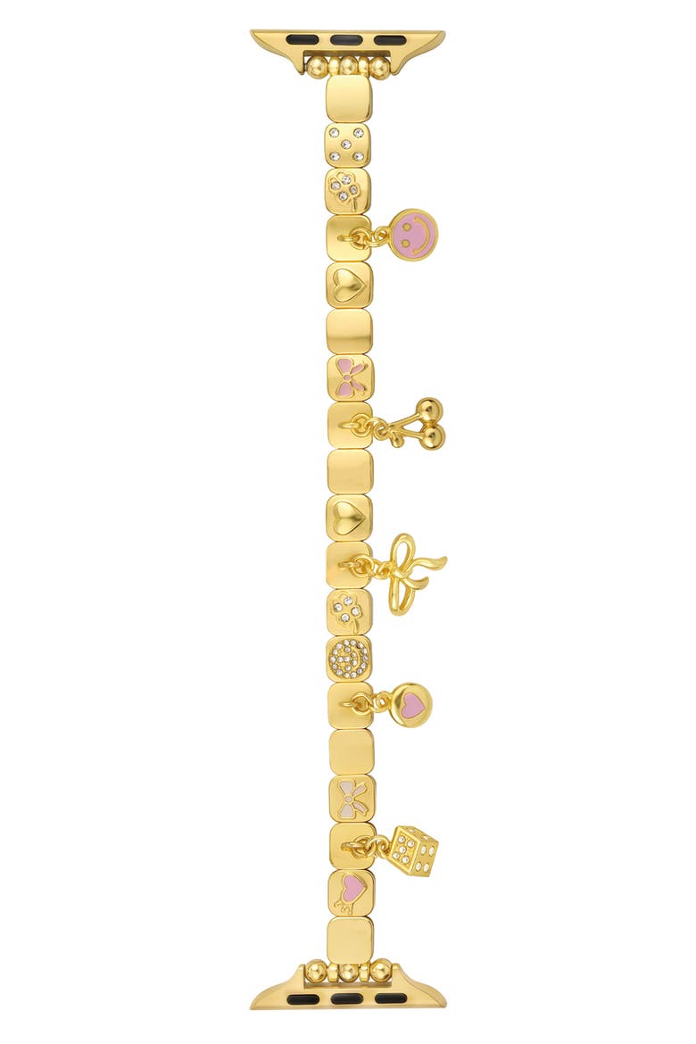 Charm Link Apple Watch® Watchband, Alternate, color, GOLD