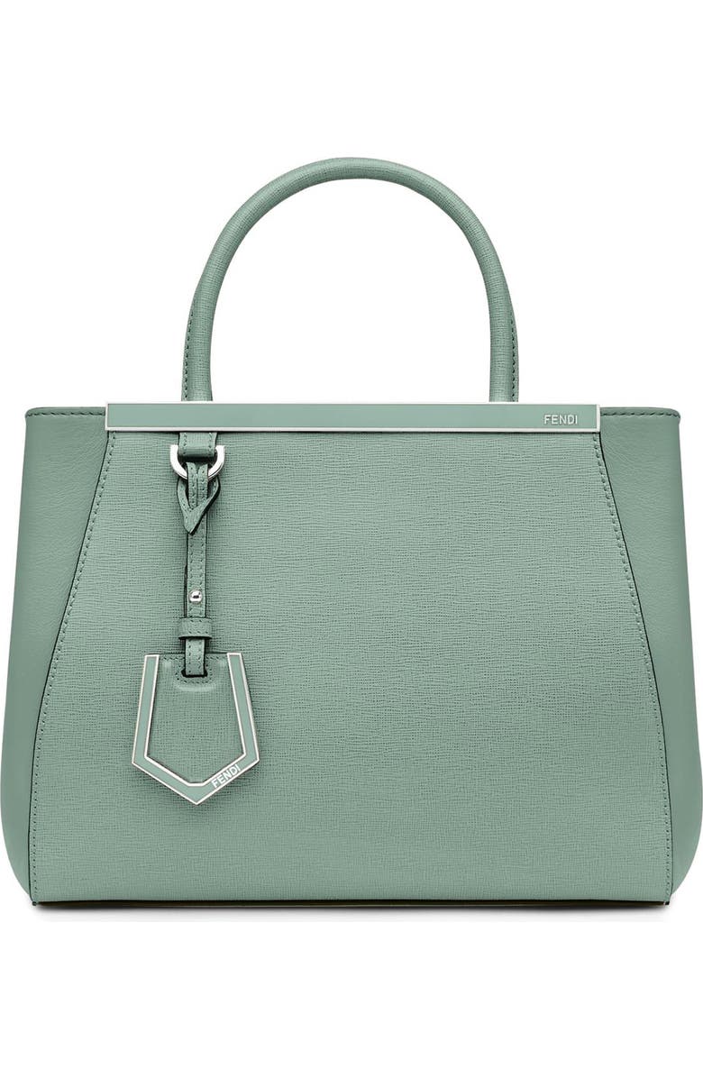 Fendi 'Petite 2Jours Elite' Leather Shopper, Main, color,