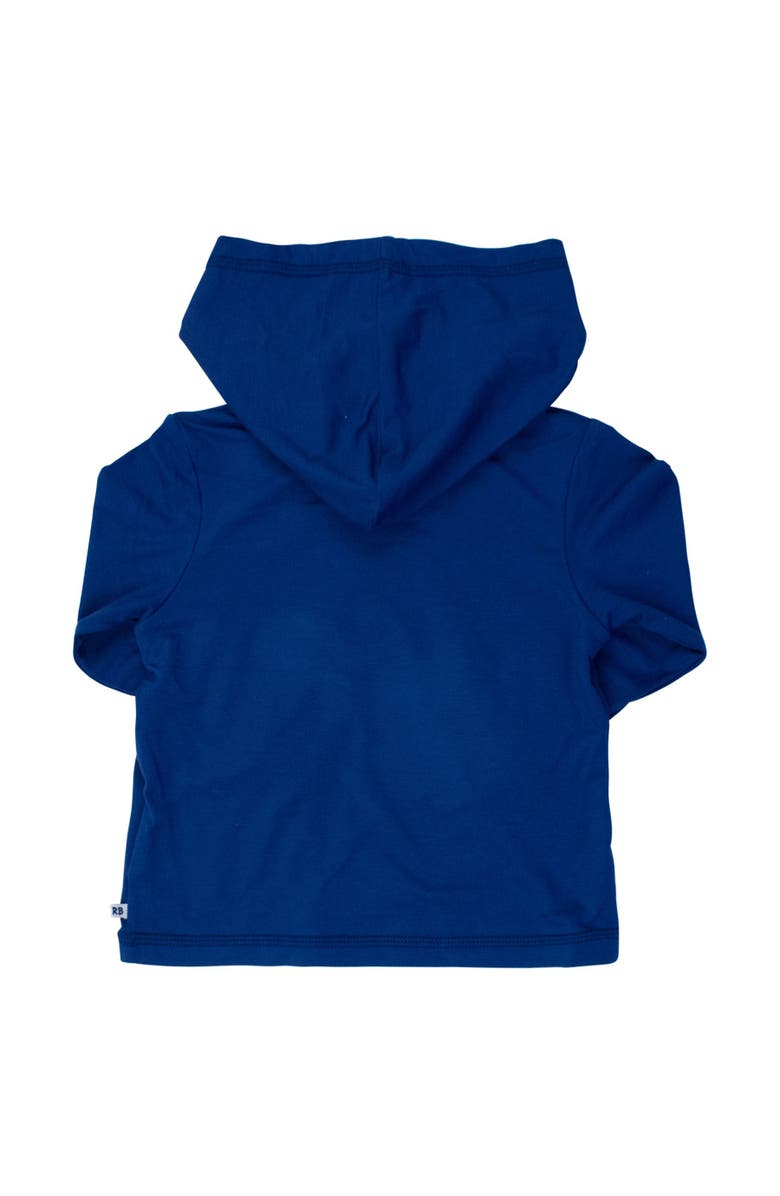 RuggedButts Boys UPF50+ Sun Protective Hooded Shirt, Alternate, color, Navy