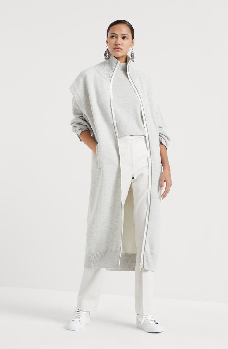 Brunello Cucinelli Funnel neck sweater, Alternate, color, 