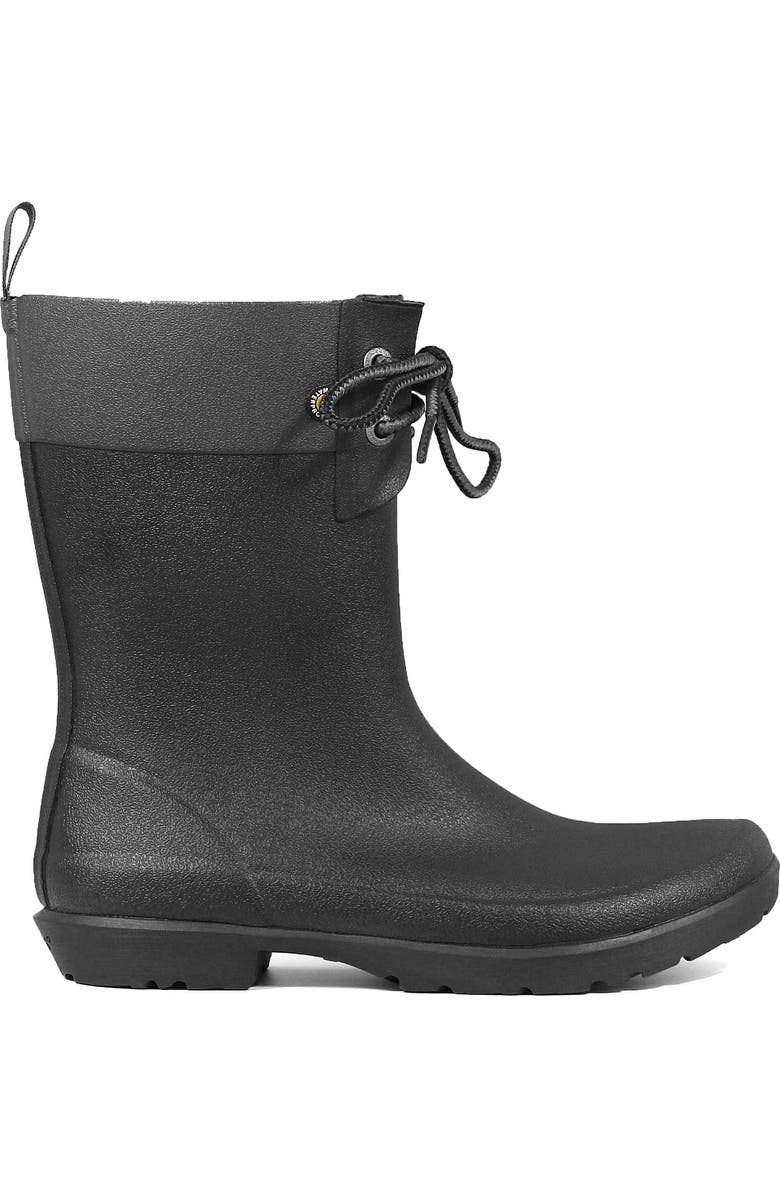 Bogs Floral Lace-Up Waterproof Rain Boot, Alternate, color,