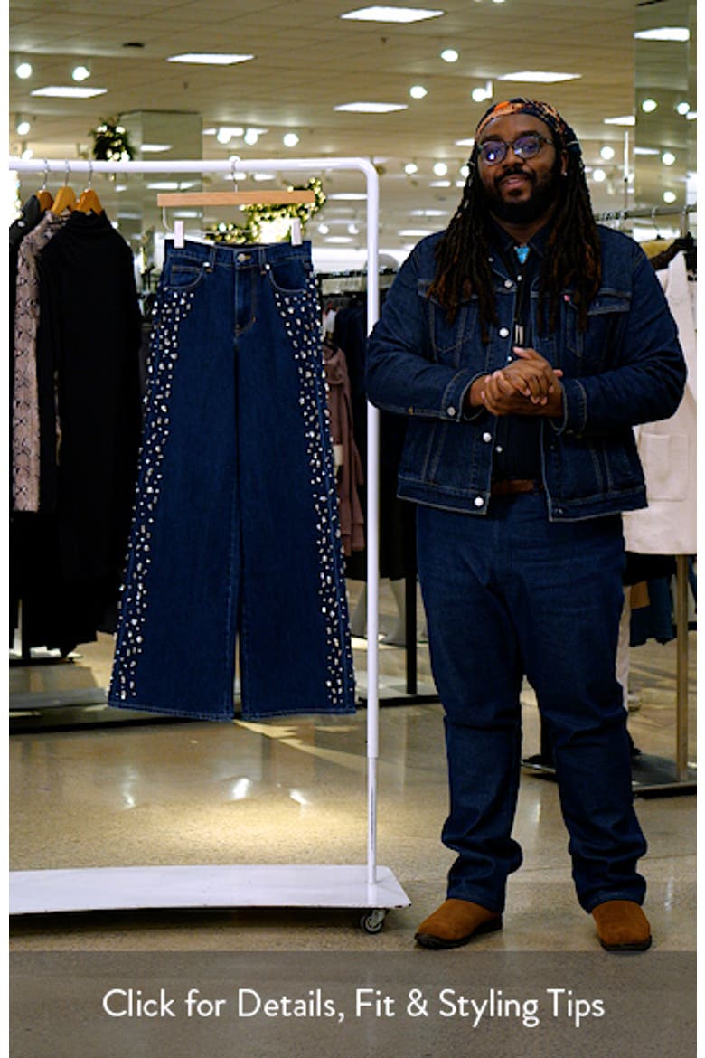 Kasey Embellished Wide Leg Jeans video