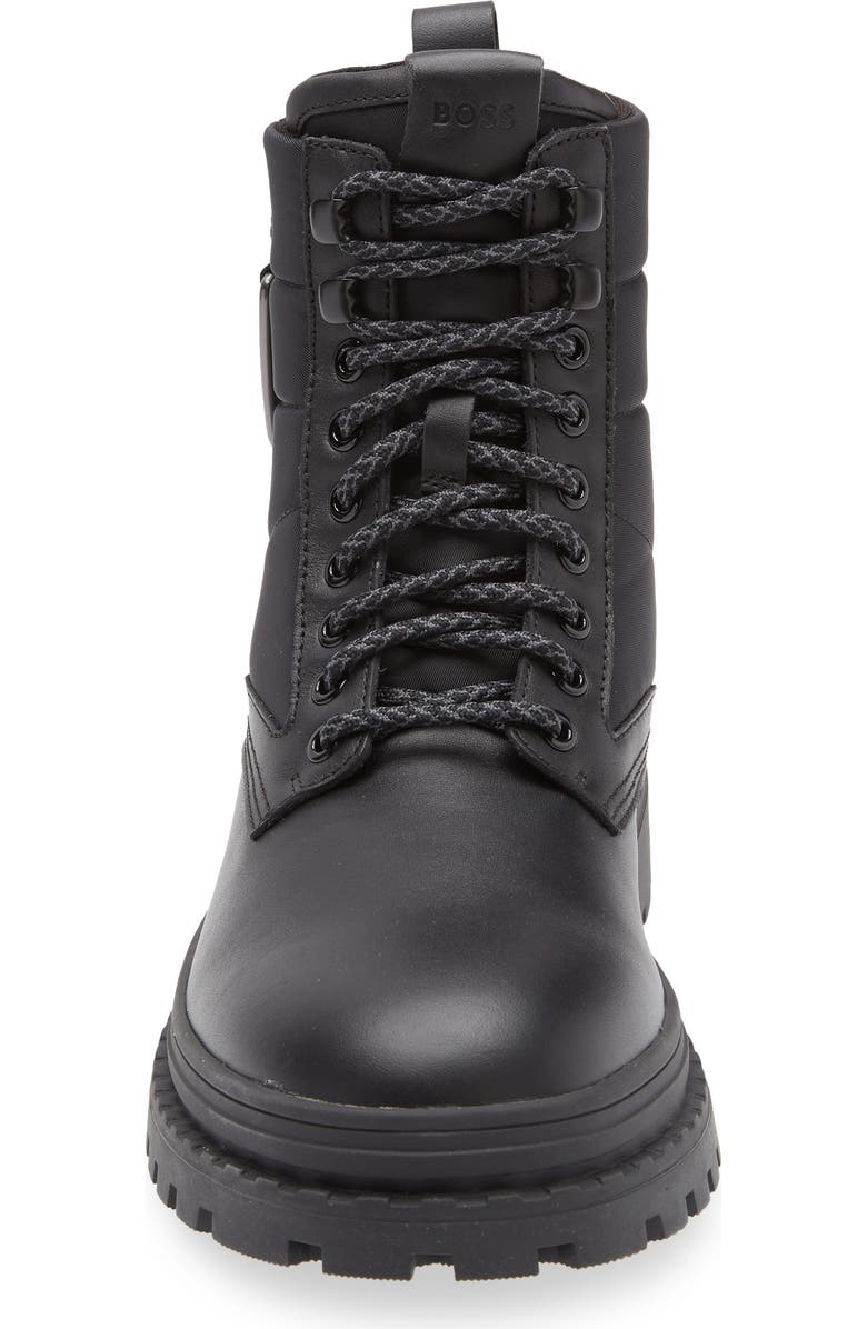 BOSS Nebular Mixed Media Lug Sole Boot, Alternate, color,