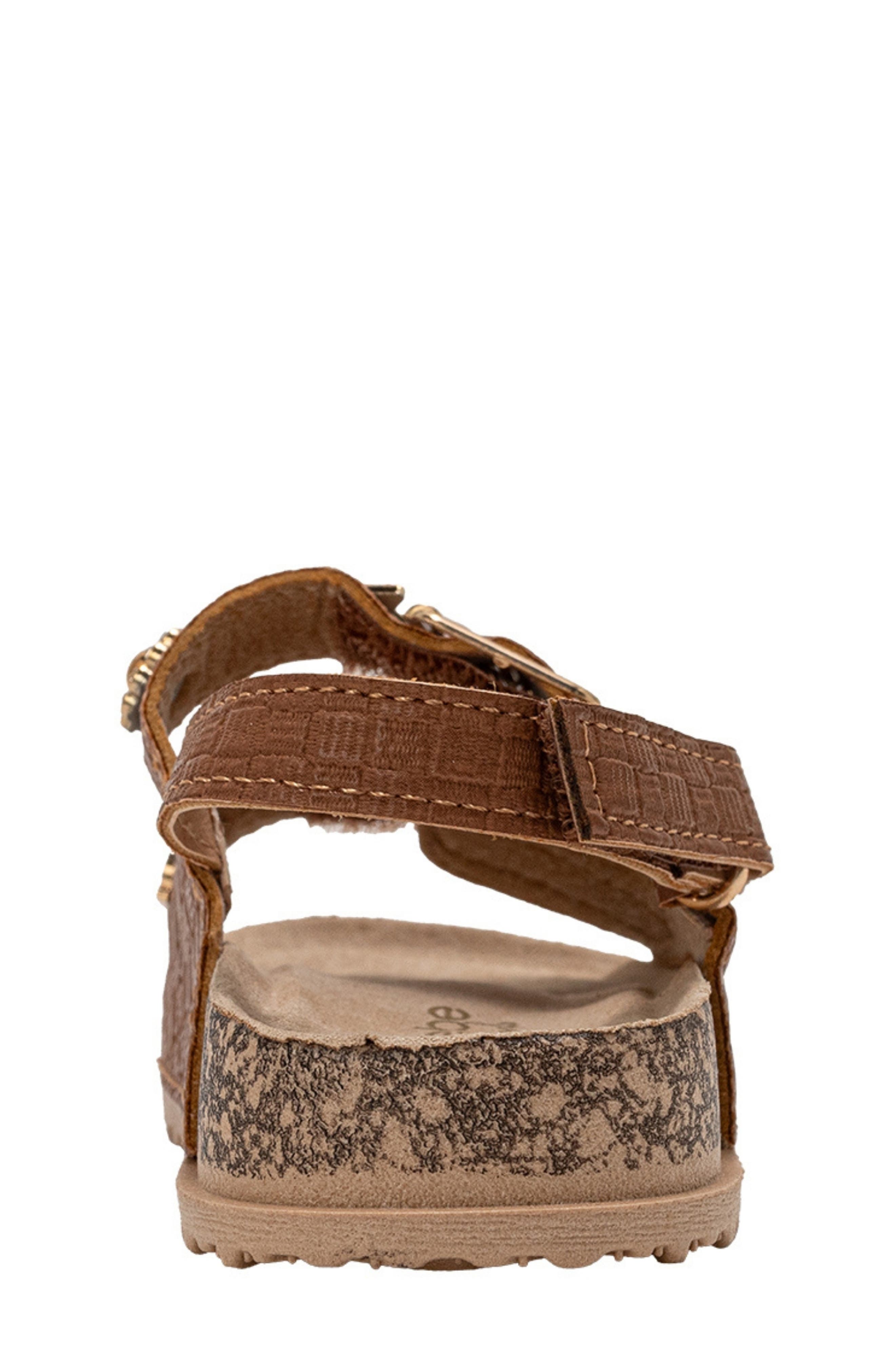 Peached Double Strap Sandal, Alternate, color, COGNAC