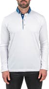 Maceoo Newton Brilliant Long Sleeve Cotton Polo