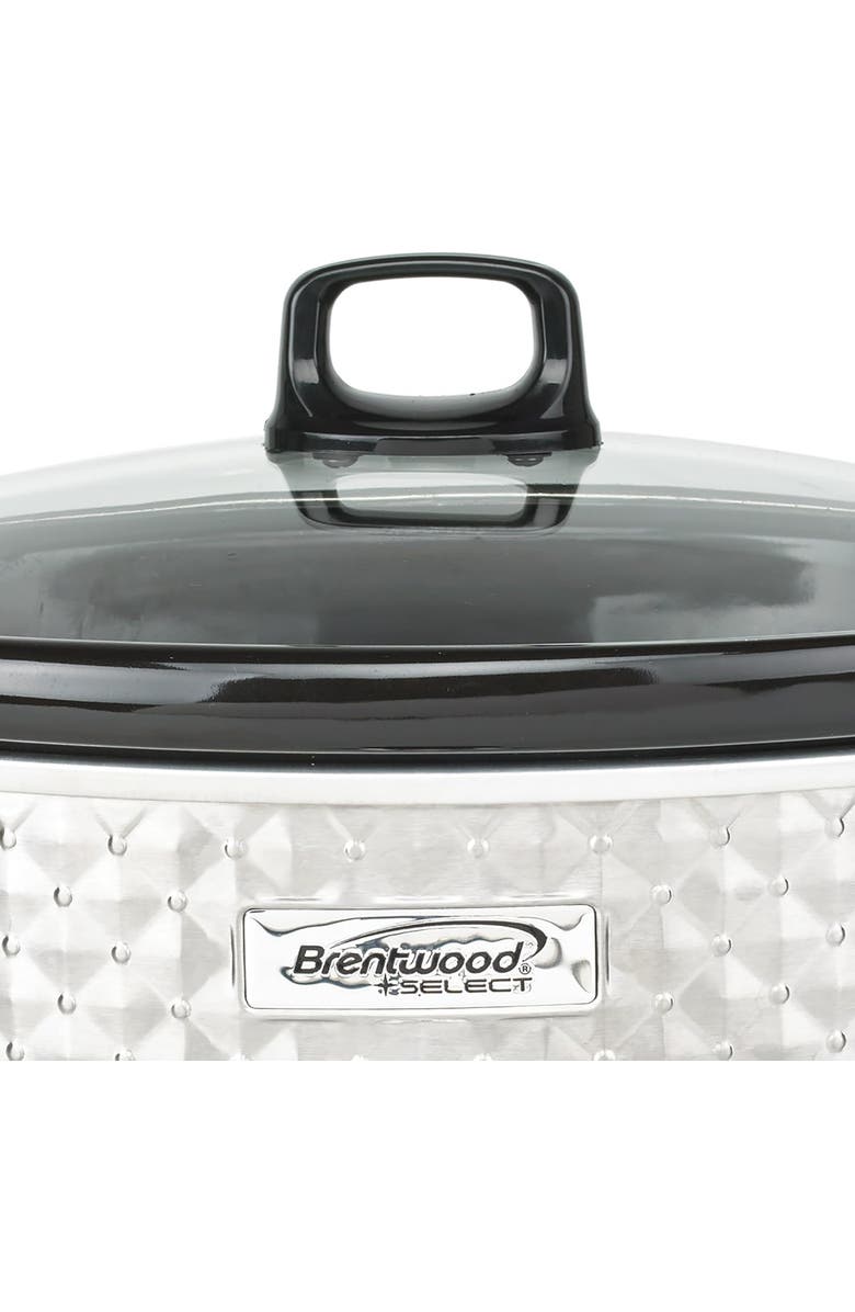 Brentwood Slow Cooker, Alternate, color, Silver