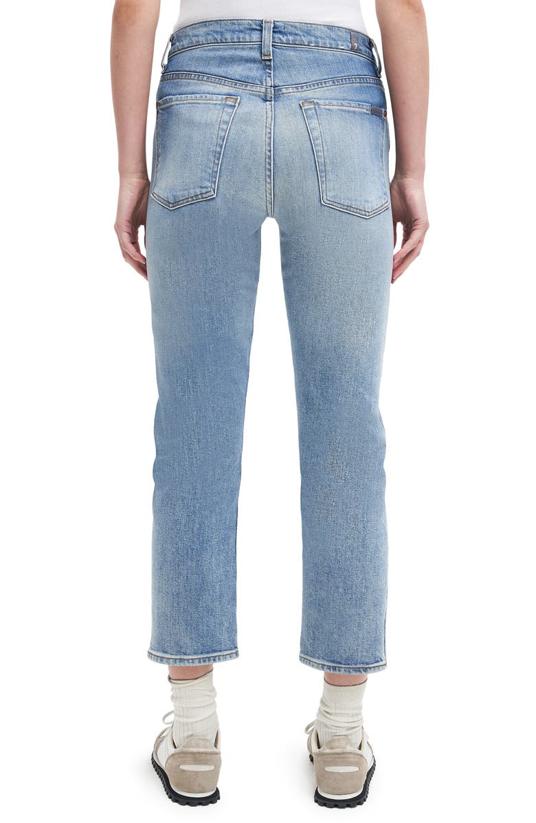 7 For All Mankind Embroidered Ankle Slim Straight Leg Jeans, Alternate, color, Ventura Emb Pant