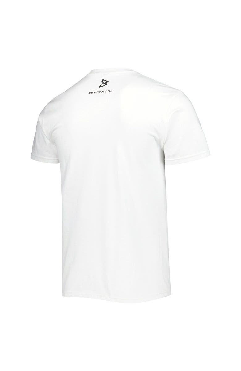 Beast Mode Men's White Beast Mode Logo Collegiate T-Shirt, Alternate, color, 