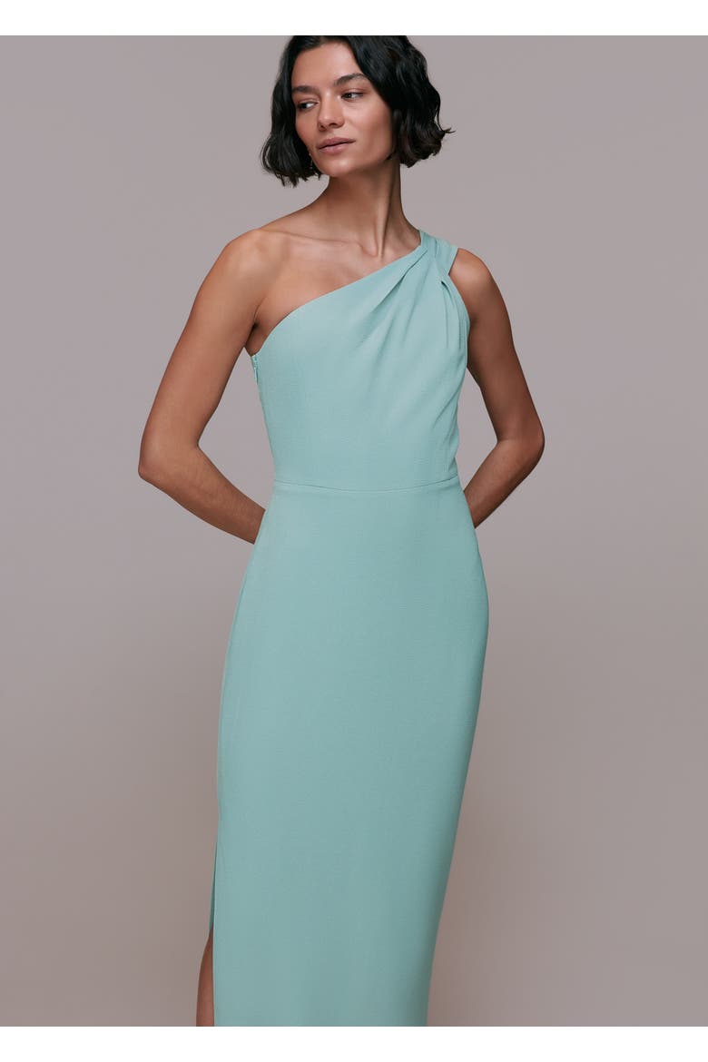 Bethan One Shoulder Maxi Dress, Alternate, color, Sage Green