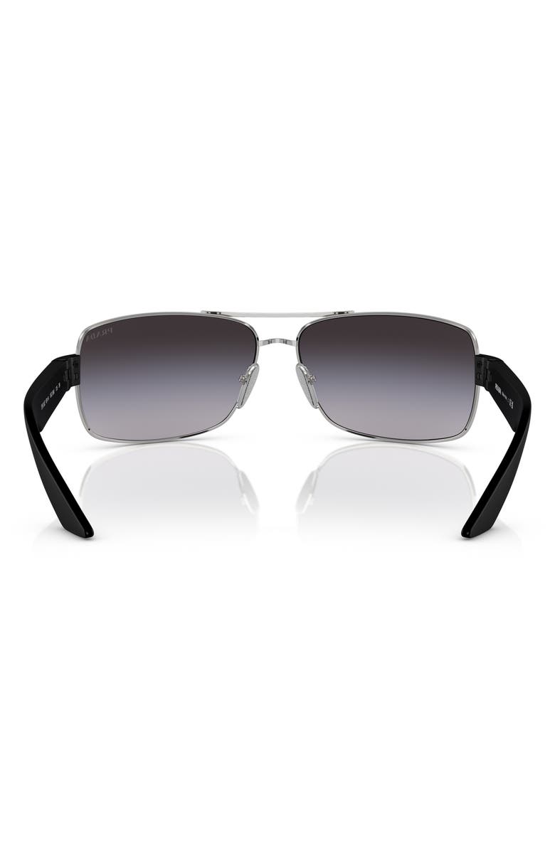 PRADA SPORT 65mm Oversize Gradient Pillow Sunglasses, Alternate, color,