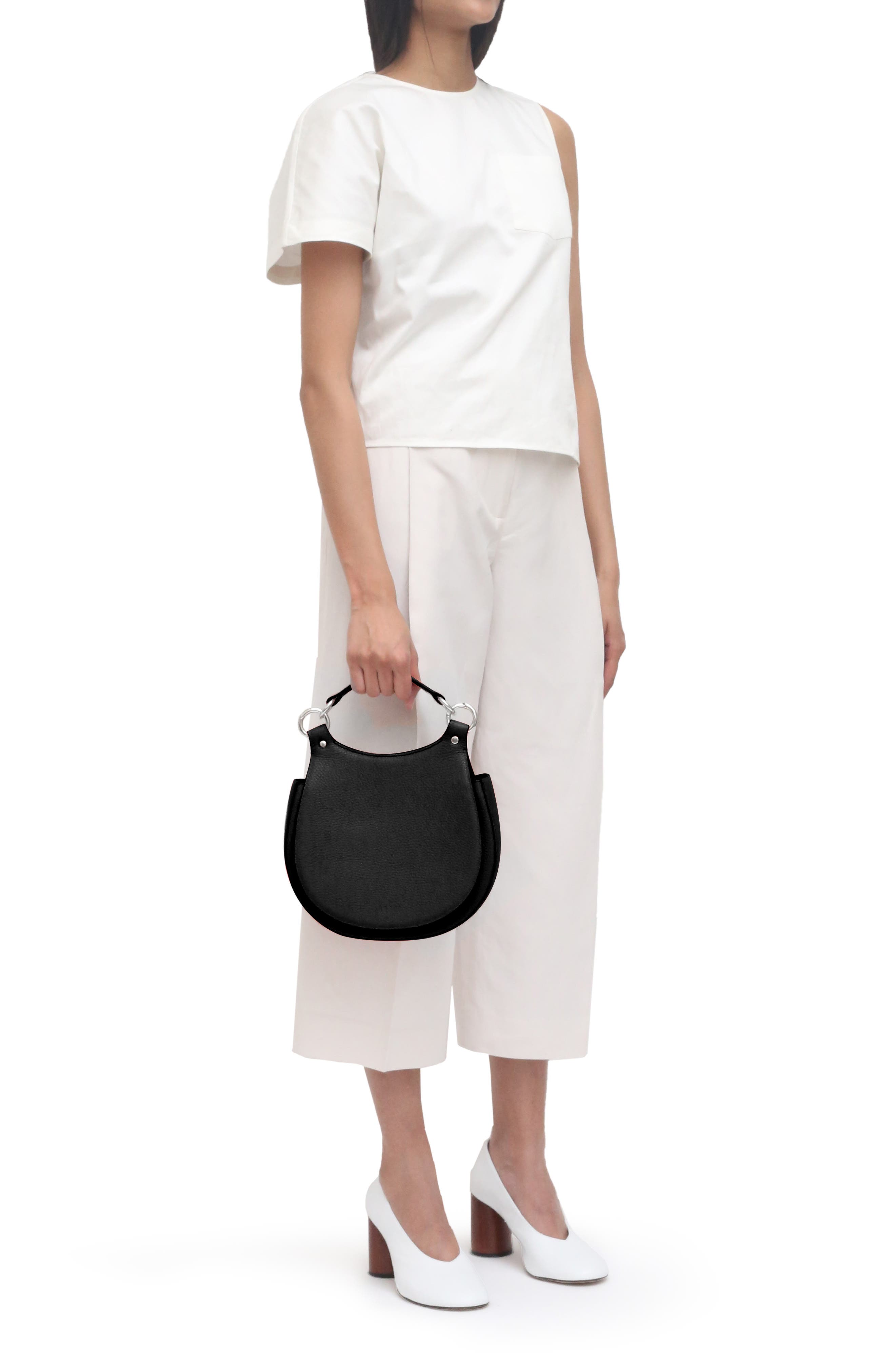 behno Mini Tilda Leather Saddle Bag, Alternate, color, 