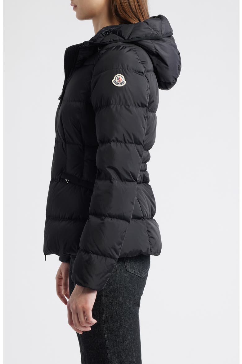 Avoce Hooded Down Jacket, Alternate, color, BLACK