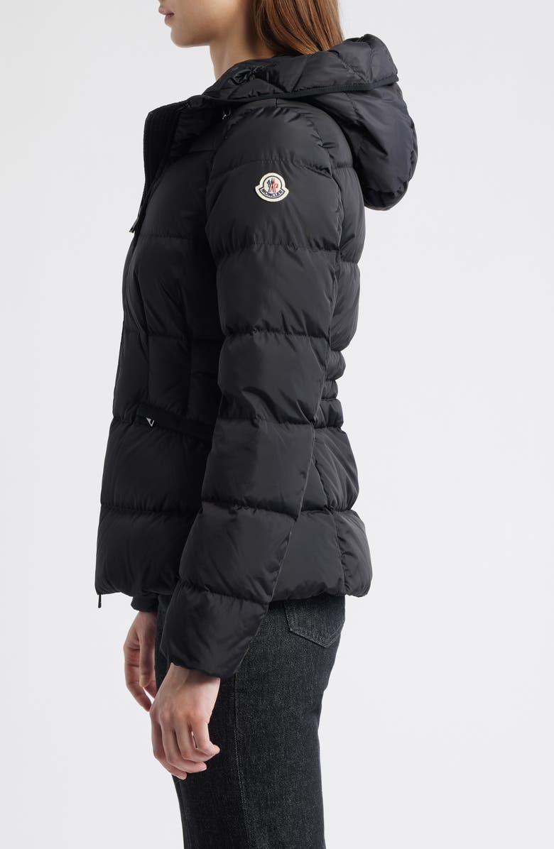 Moncler Avoce Hooded Down Jacket, Alternate, color, Black