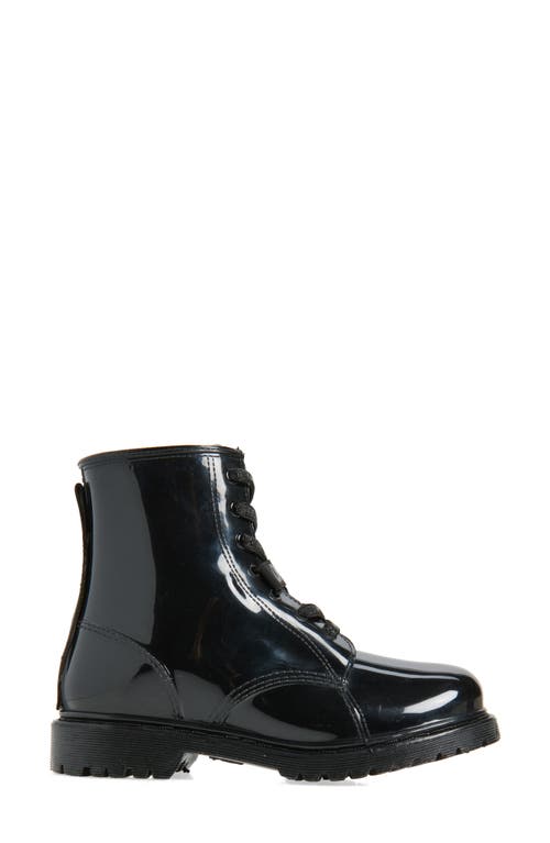 Dkny Tilly Lace-up Rain Boot In Black