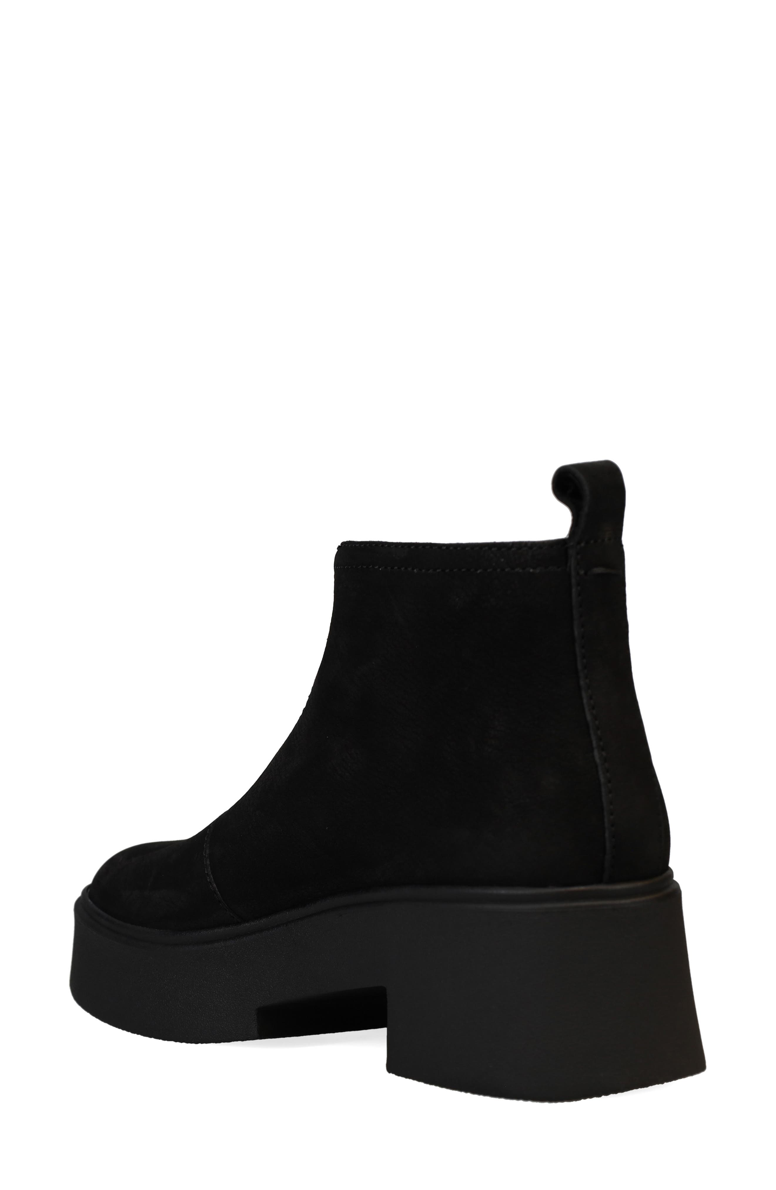 Eileen Fisher Orion Zip Platform Bootie, Alternate, color, Black