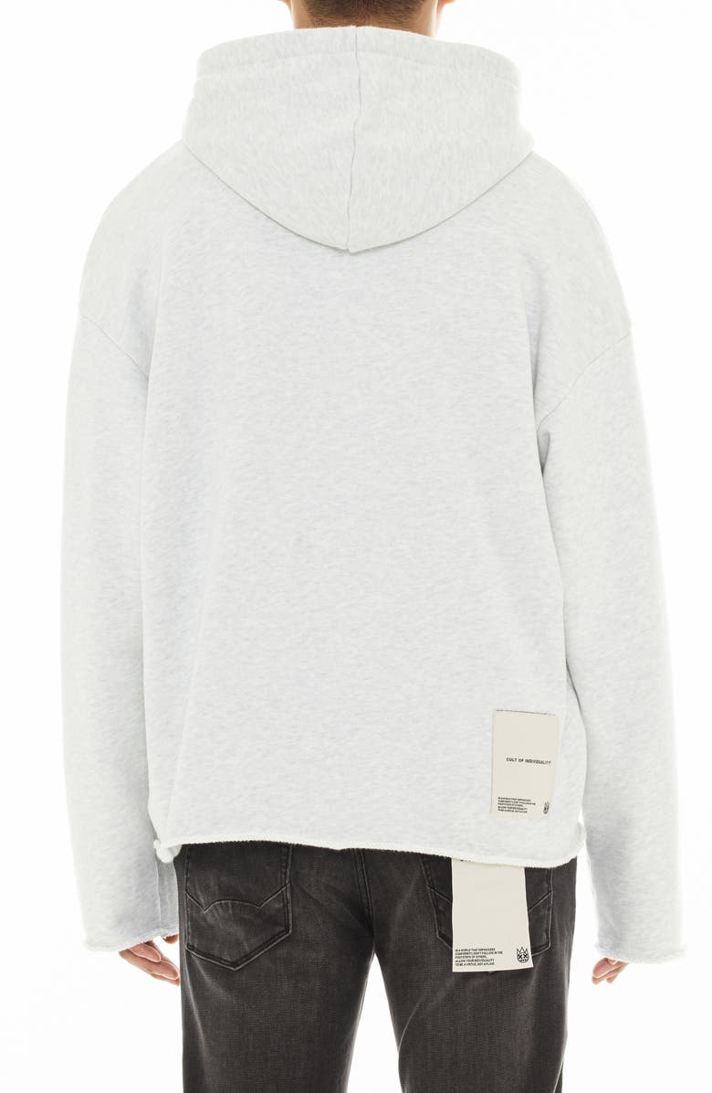 Cult of Individuality Core Raw Hem French Terry Zip Hoodie, Alternate, color, 