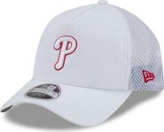 New Era Men's New Era White Philadelphia Phillies 2026 Batting Practice Apex 9FORTY Adjustable Trucker Hat