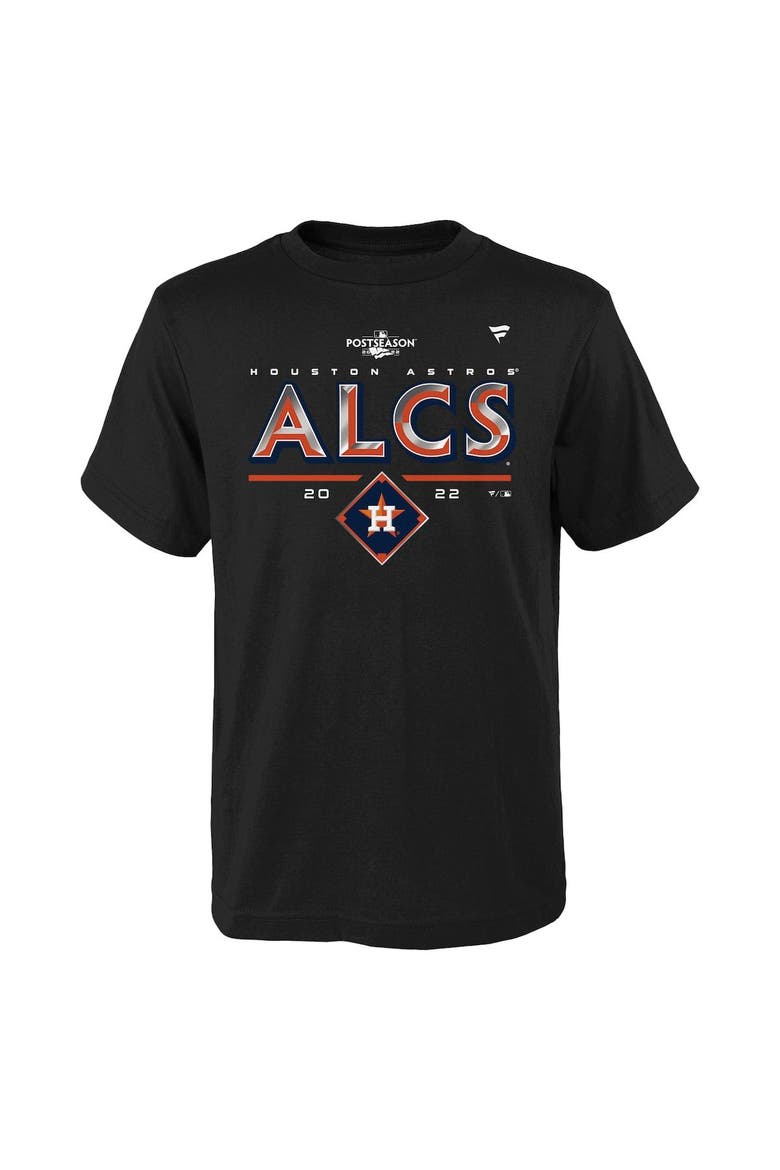 Youth Fanatics Branded Black Houston Astros 2022 Division Series Winner Locker Room T-Shirt, Alternate, color, Black