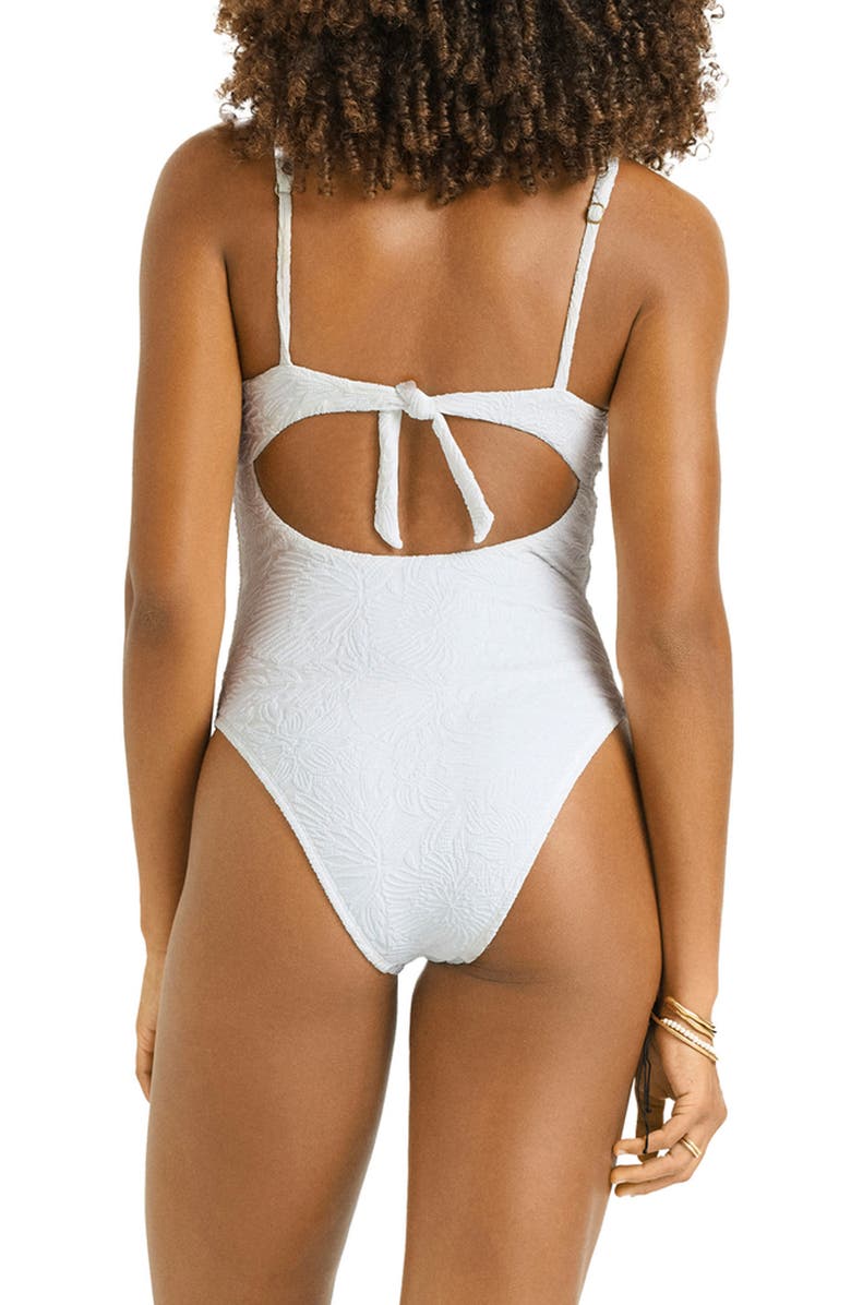 Vitamin A<sup>®</sup> Ada Metallic Underwire One-Piece Swimsuit, Alternate, color, White