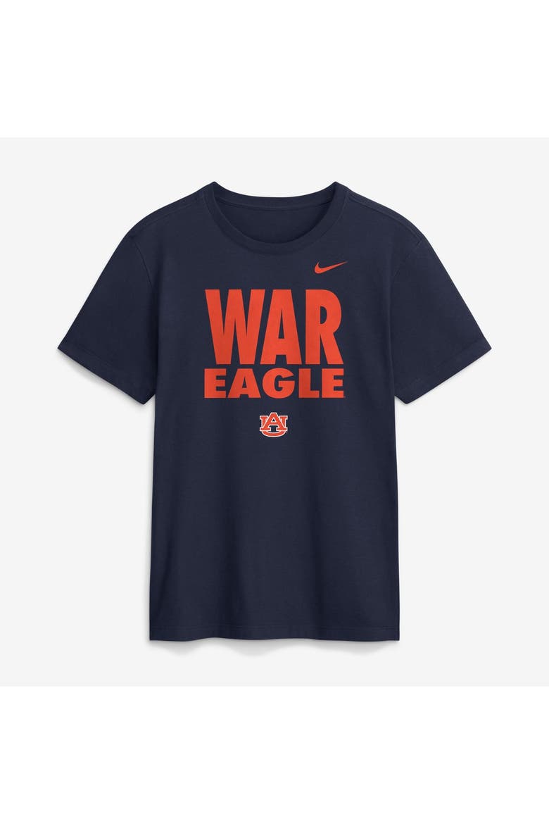 Men's Nike Navy Auburn Tigers 2026 Sideline Dri-FIT Slogan T-Shirt, Main, color, Navy