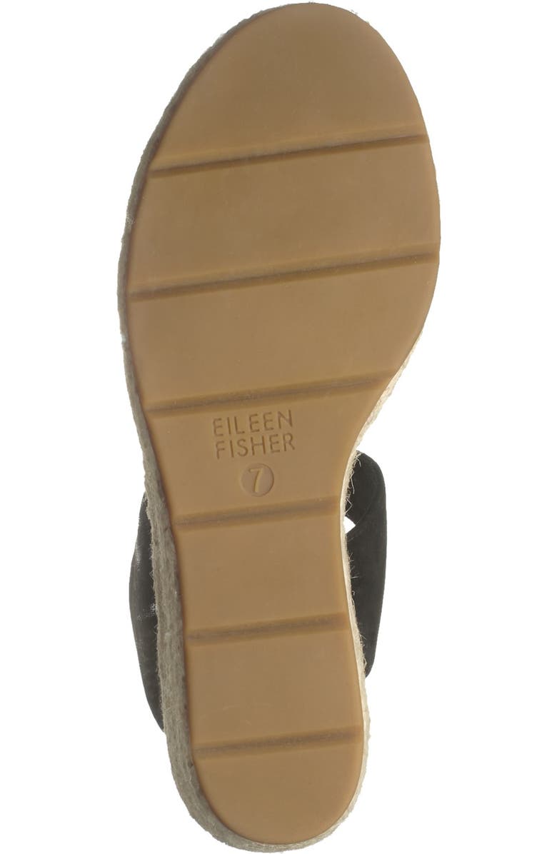 Eileen Fisher Agnes Espadrille Suede Wedge Sandal, Alternate, color,