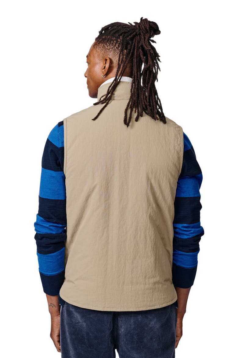 Lancaster Lightweight Nylon Gilet, Alternate, color, Light Khaki