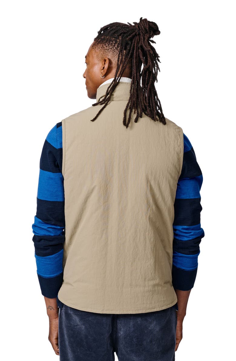 Aubin Lancaster Lightweight Nylon Gilet, Alternate, color, Light Khaki