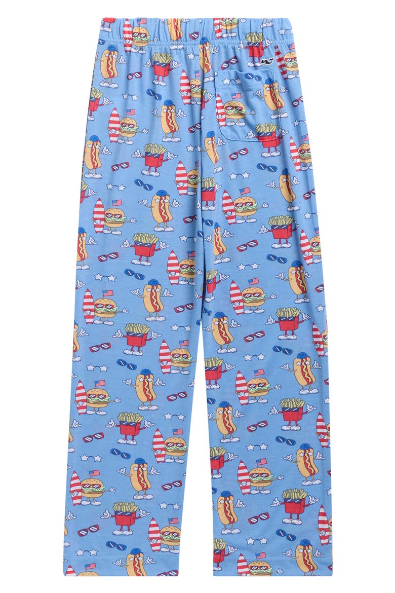 Kids' Knit Pajama Pants, Alternate, color, COOKOUT FUN