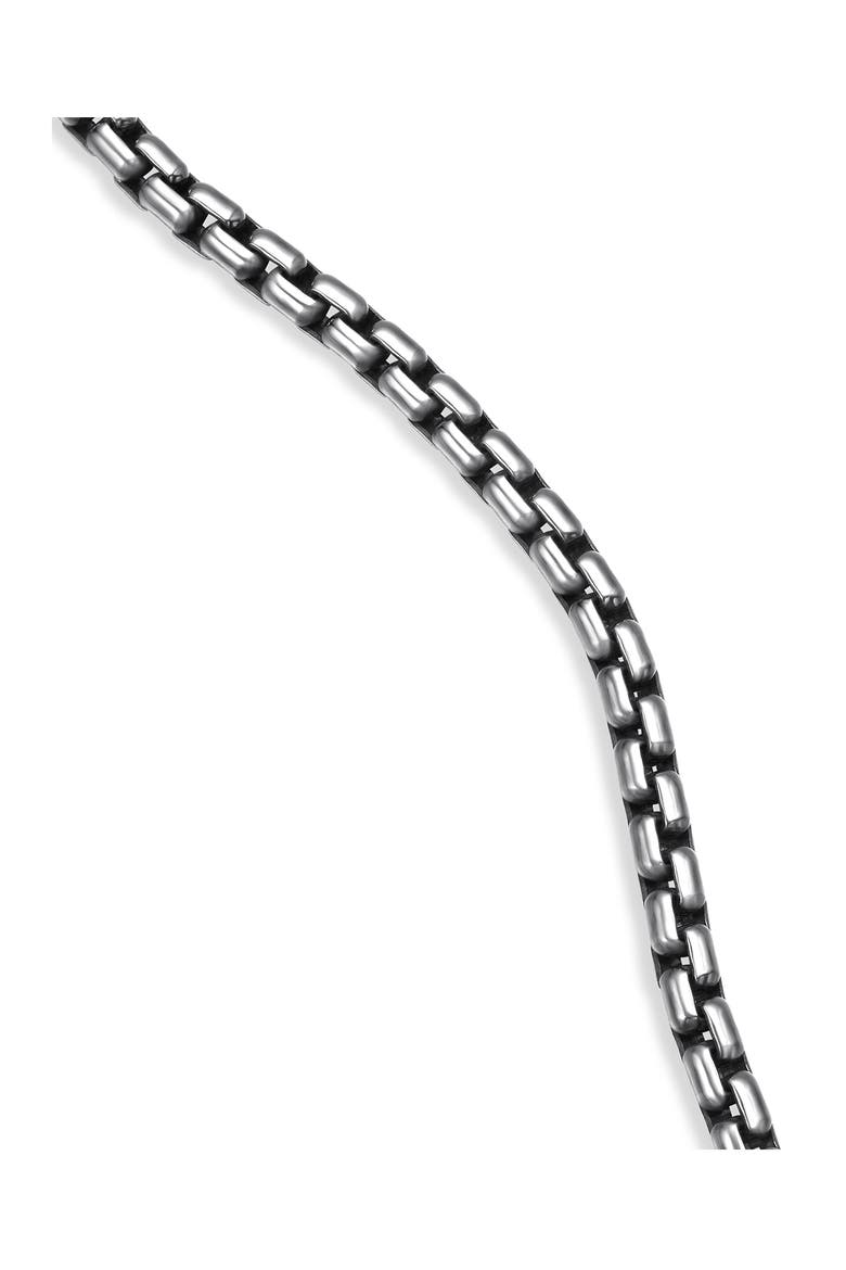 Box Chain Necklace in Sterling Silver with 14K Yellow Gold Accent, 2.7mm, Alternate, color, SILVER