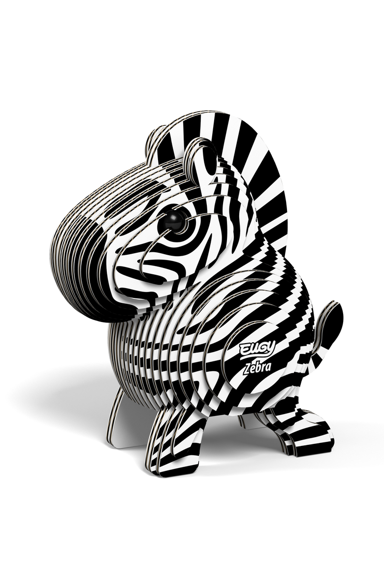 Eugy Puzzles Zebra 3D Puzzle, Alternate, color, NO COLOR