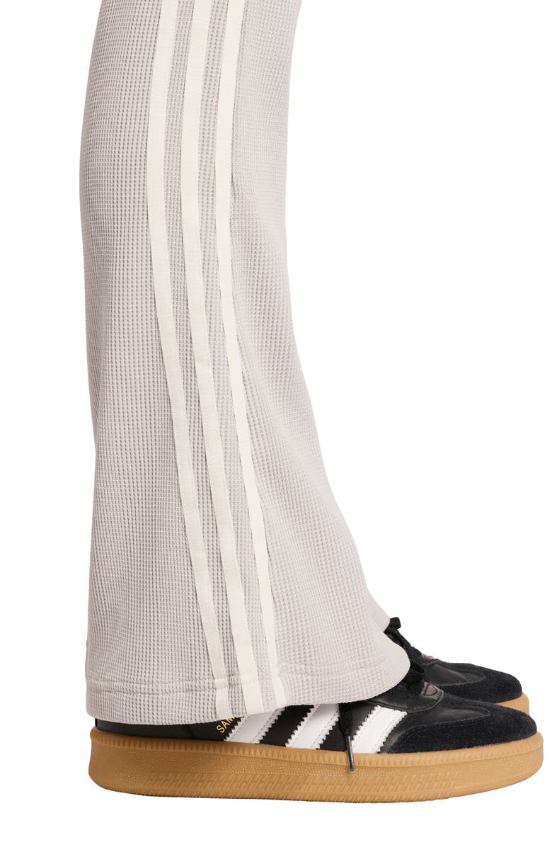 adidas Waffle Knit Flare Pants, Alternate, color, Grey Two