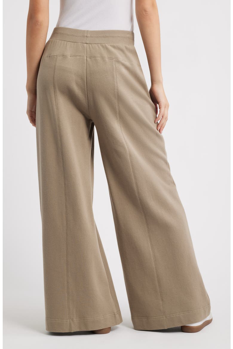 Skyrise Pintuck Pleat Wide Leg Pants, Alternate, color, POND GREEN