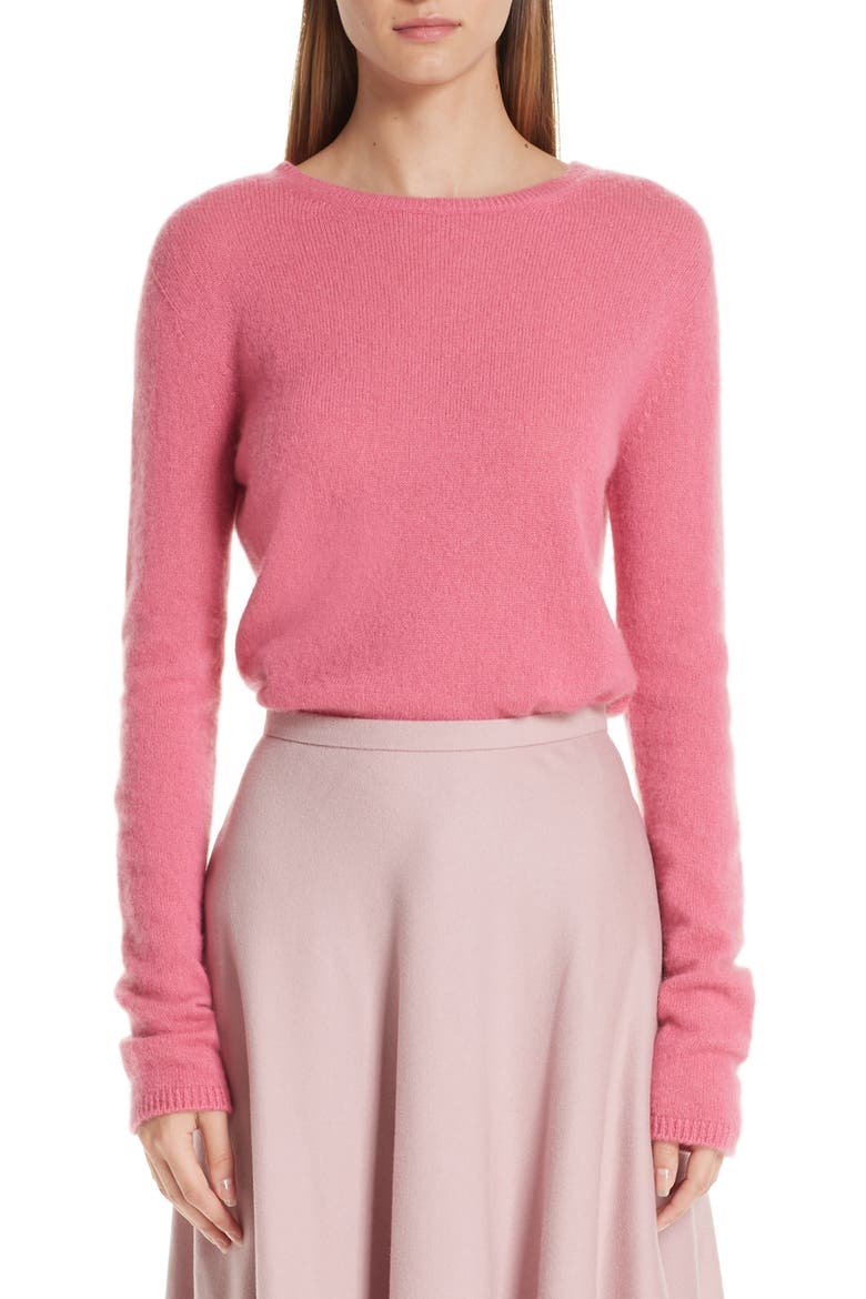Stelvio Cashmere & Silk Sweater, Main, color, SHOCKING PINK