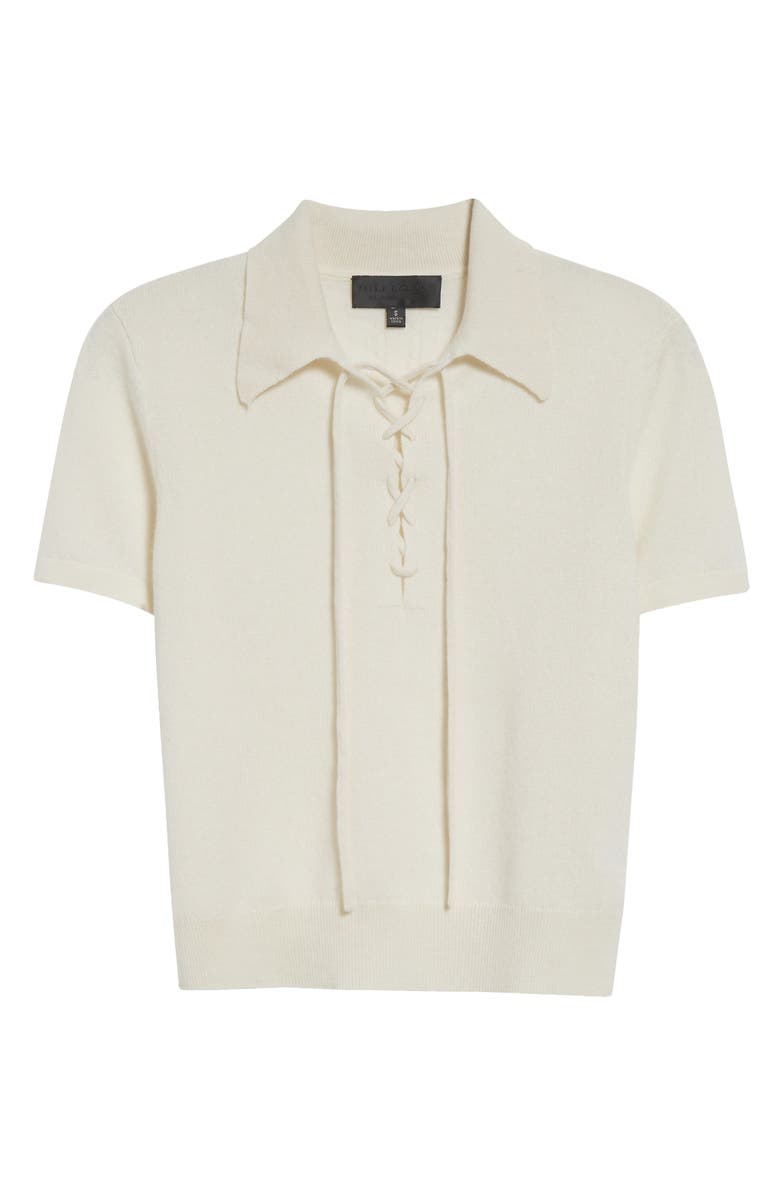 Nili Lotan Magdalena Cashmere Polo Sweater, Alternate, color, 