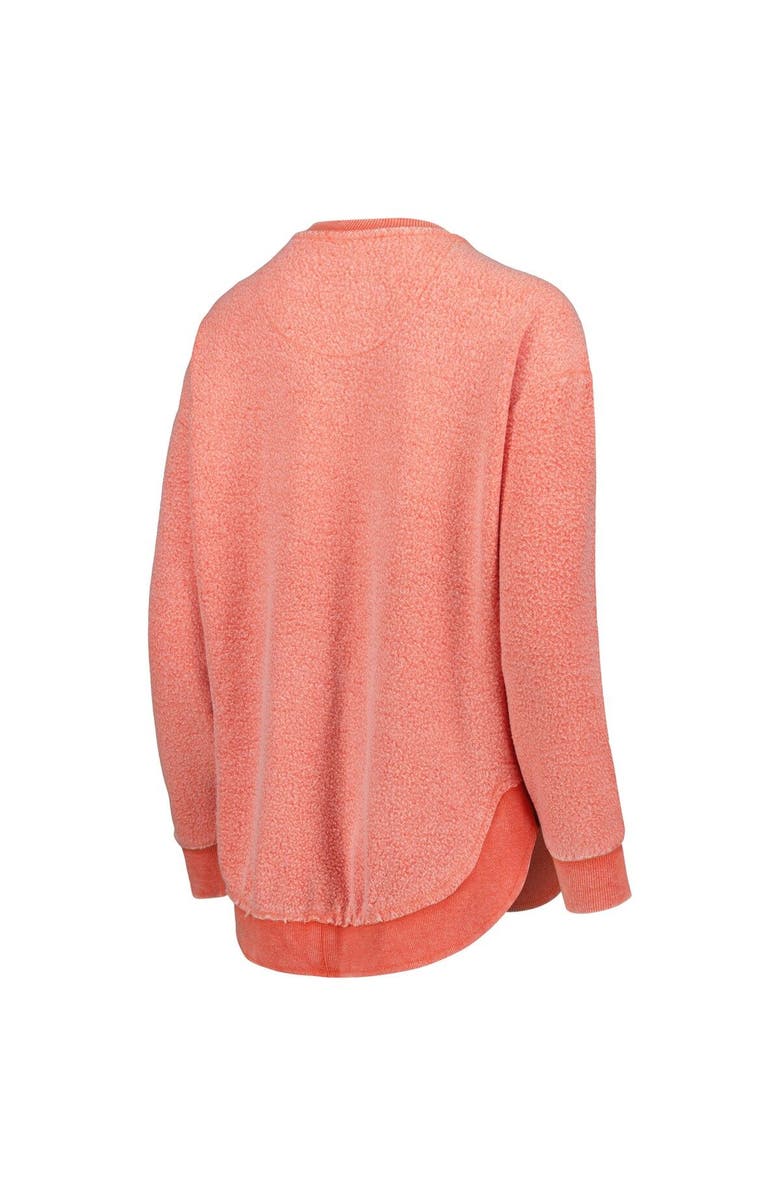 PRESSBOX Women's Pressbox Orange Syracuse Orange Ponchoville Pullover Sweatshirt, Alternate, color,