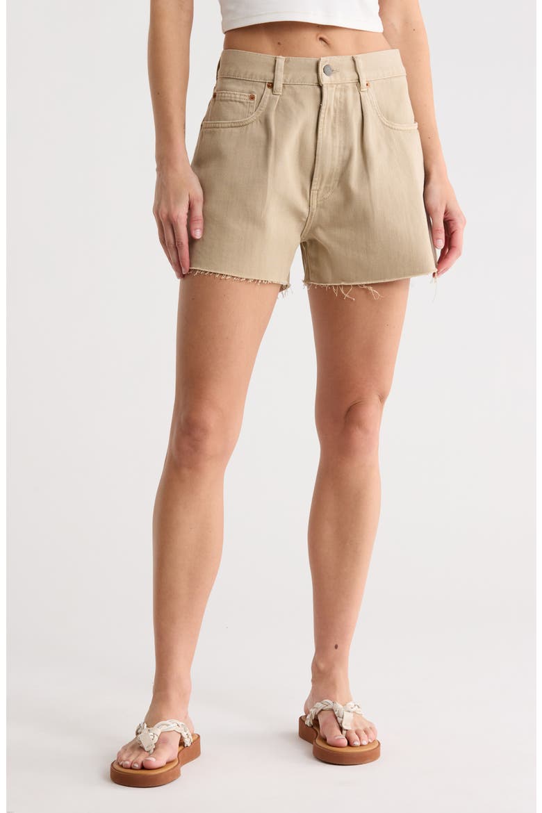 Brooke Raw Hem Shorts, Main, color, VINTAGE KHAKI