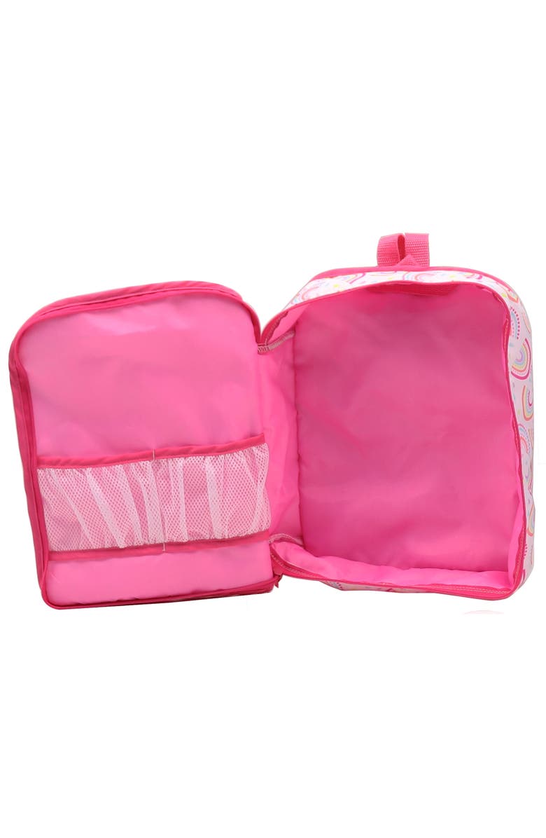 Dream Collection 12 Inch Baby Doll Backpack Set Rainbow & Bunny, Alternate, color, 