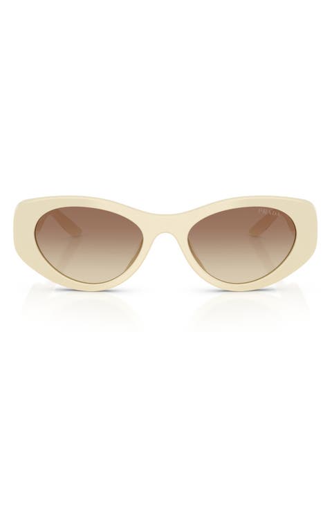 PR D23SU 53mm Oval Sunglasses