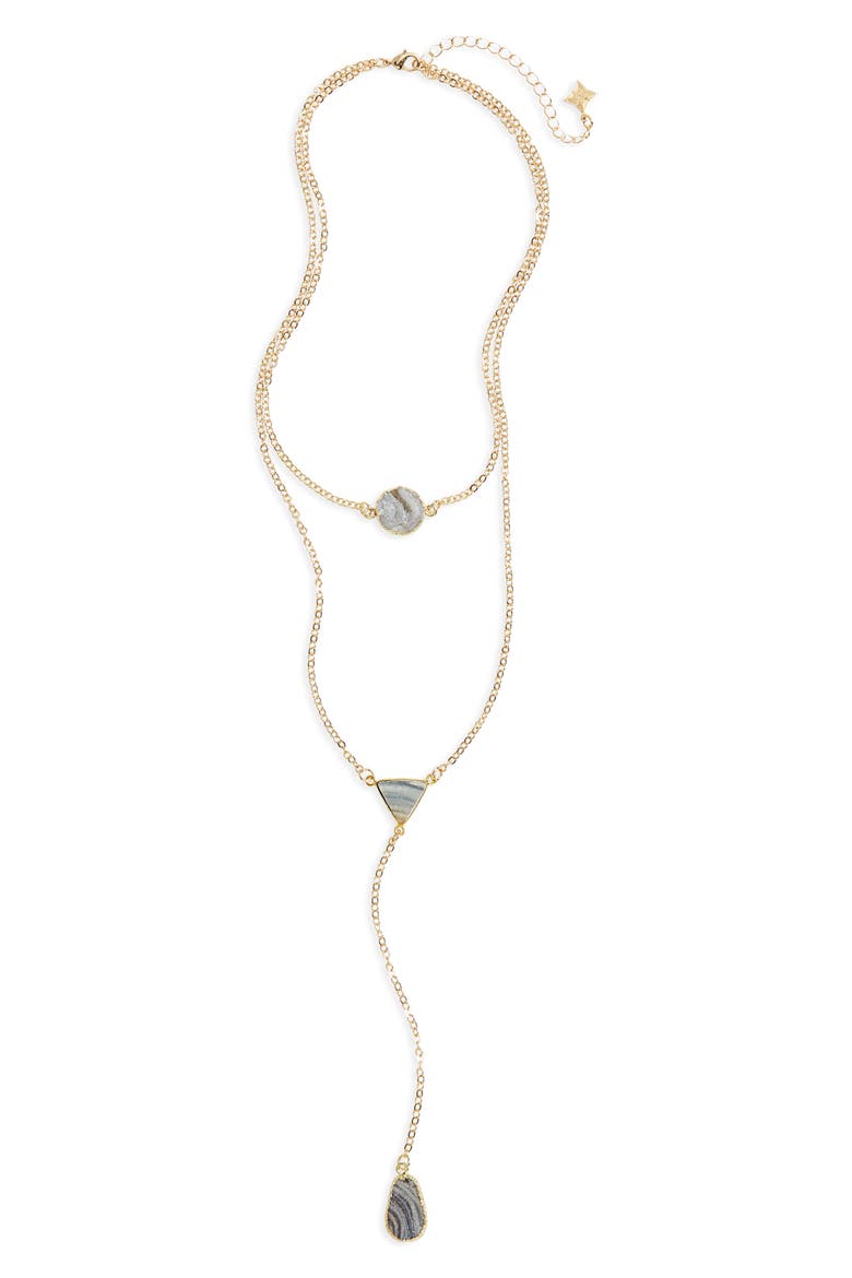 Sunstone Multistrand Necklace, Main, color, MULTI