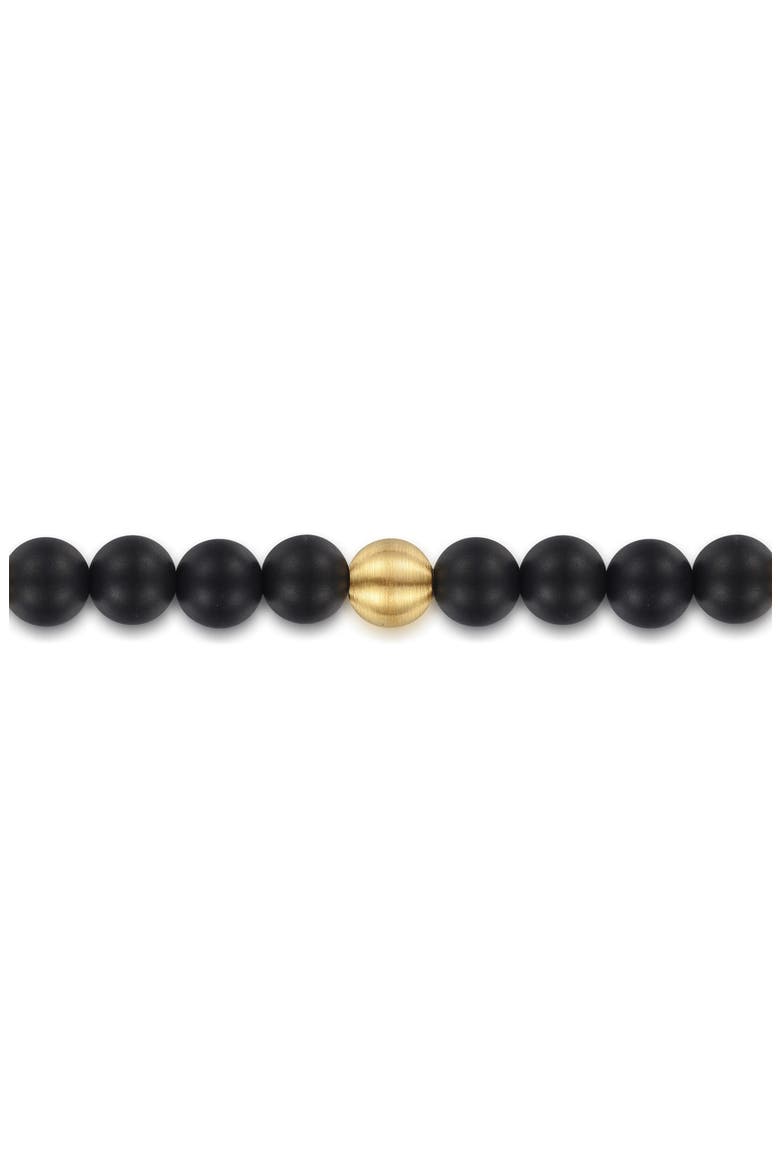 Men's Bujukan 14k Gold & Black Titanium Bead Bracelet, Alternate, color, 14K YELLOW GOLD/BLACK TITANIUM