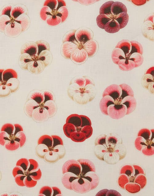 La Doublej Placemats Set Of 2 (35x45) Pansy Ivory In Pansy Ivory