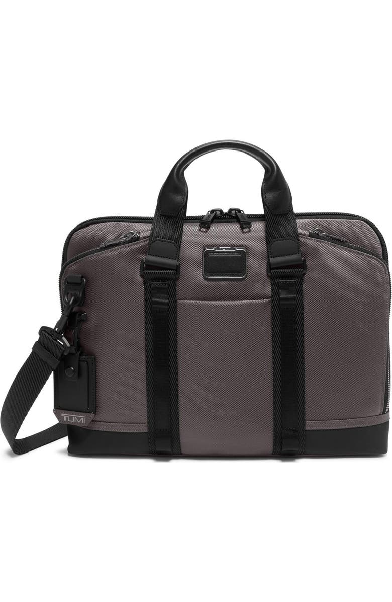 TUMI Academy Briefcase, Main, color, Charcoal
