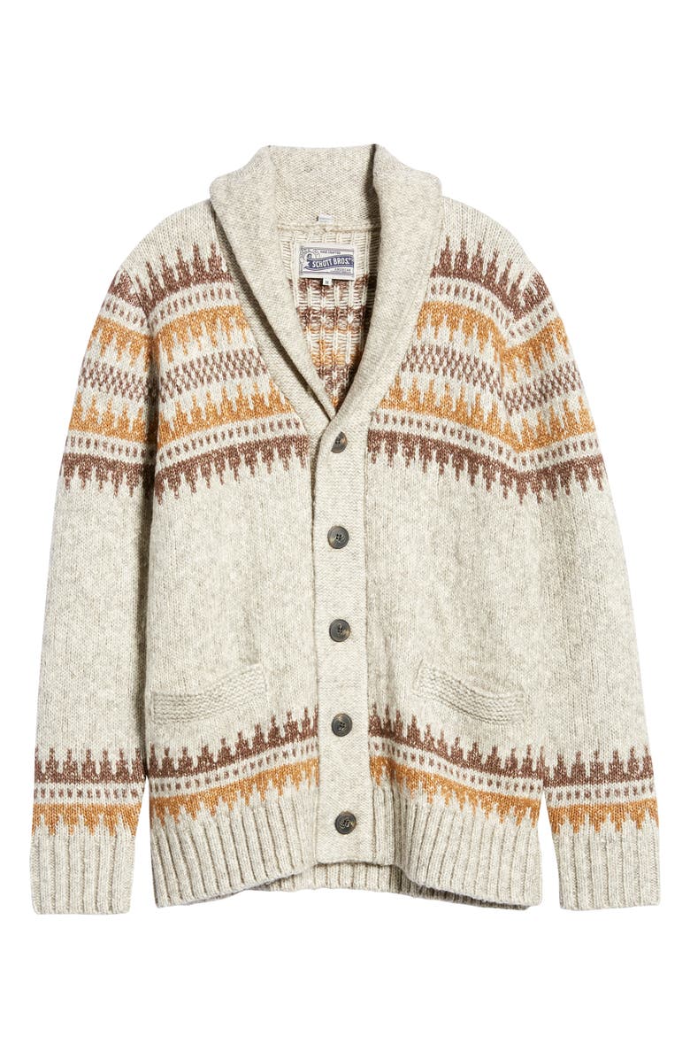 Schott NYC Shawl Collar Cardigan, Alternate, color,