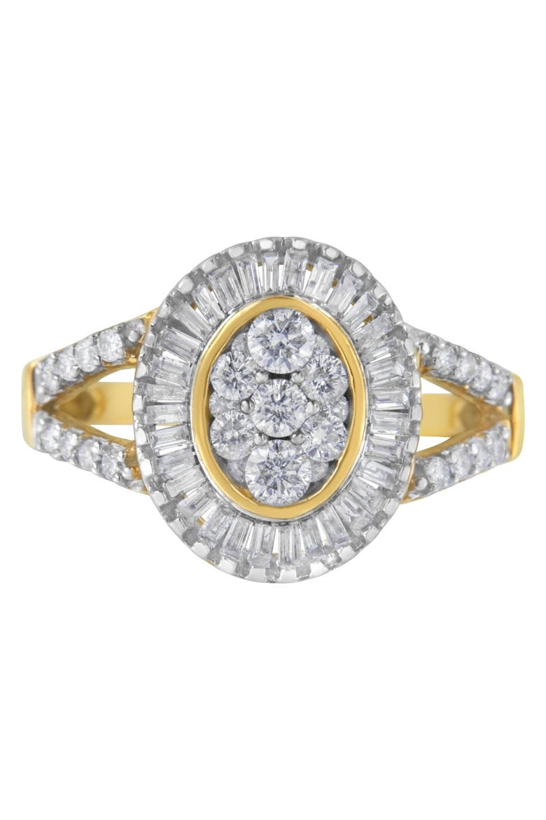 10kt Yellow Gold 1.0 Cttw Diamond Cocktail Ring, Main, color, Yellow